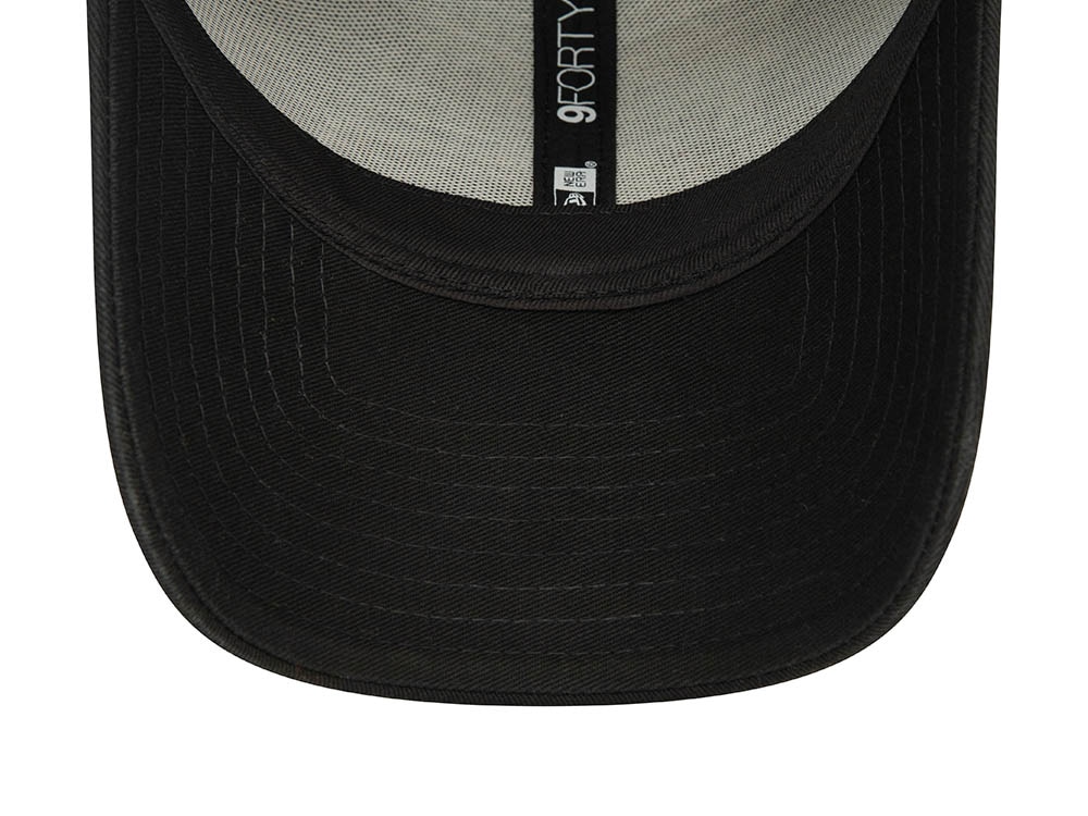 New Era Logo Black 9Forty Strapback Hat
