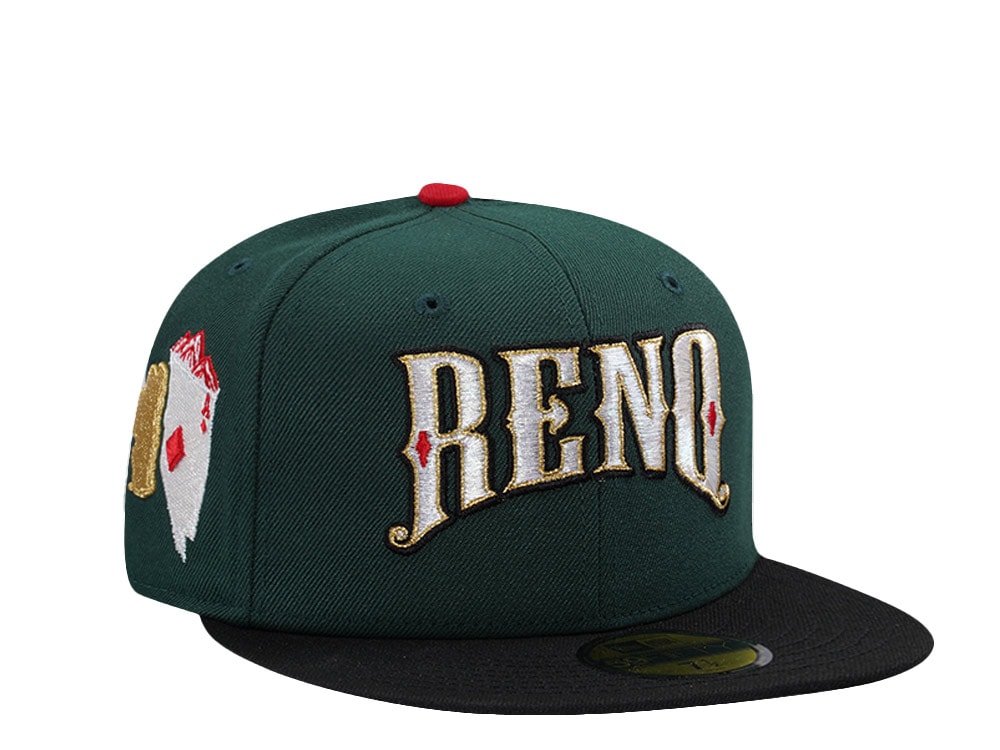 New Era Reno Aces Dark Green Two Tone Edition 59Fifty Fitted Cap