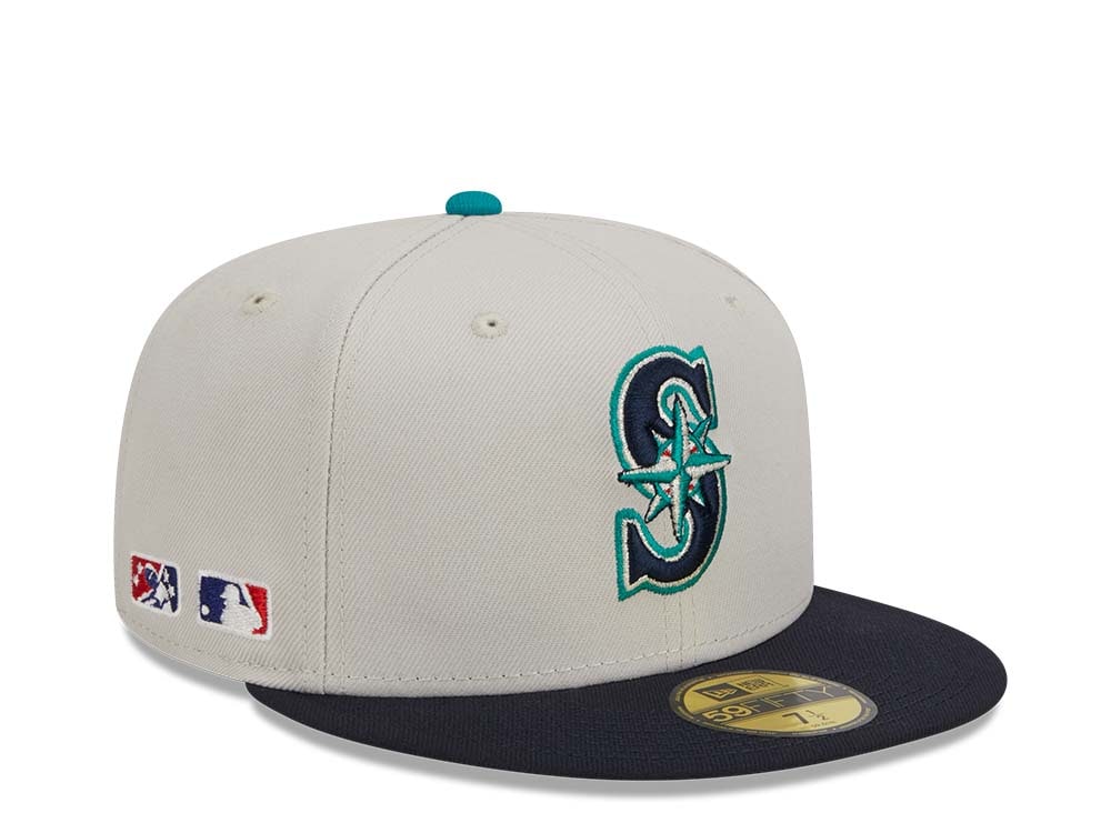 New Era Seattle Mariners Farm Team Stone Throwback Two Tone Edition 59Fifty Fitted Hat