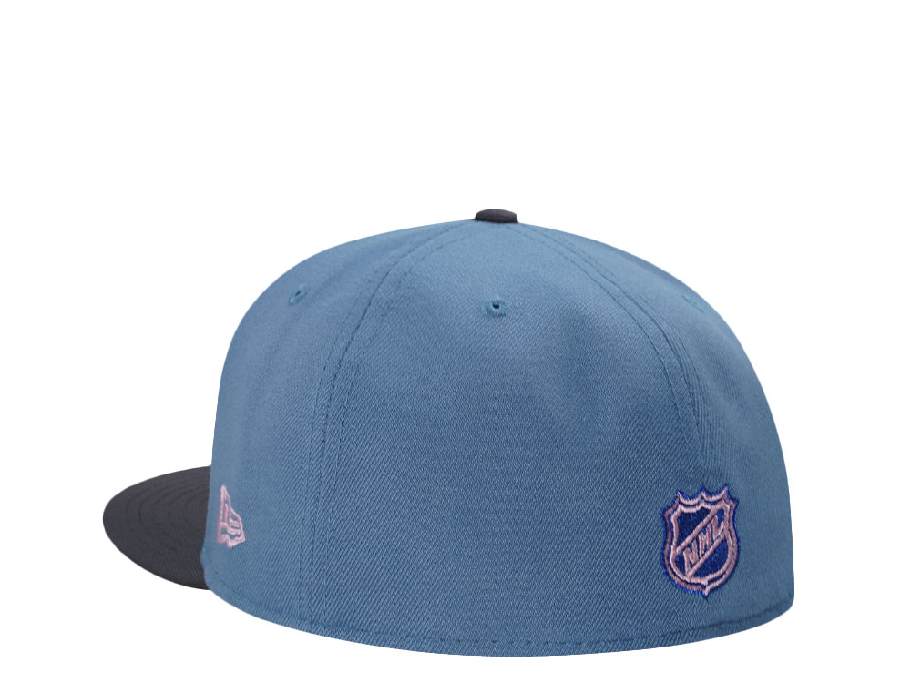 New Era Colorado Avalanche 25th Anniversary Faded Blue Pink Two Tone Edition 59Fifty Fitted Hat