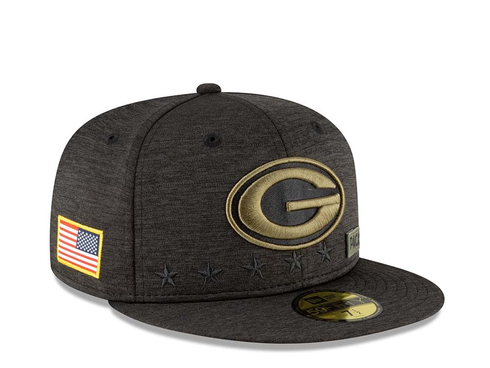 New Era Green Bay Packers Salute to Service 2020 Fitted 59Fifty Hat