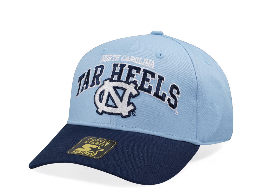 Starter North Carolina Tar Heels Crowd Pleaser Edition Blue Curved Snapback Hat