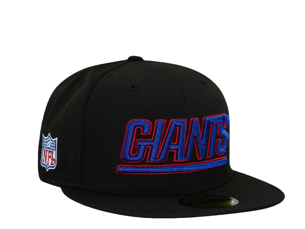 New Era New York Giants Black Throwback Prime Edition 59Fifty Fitted Hat