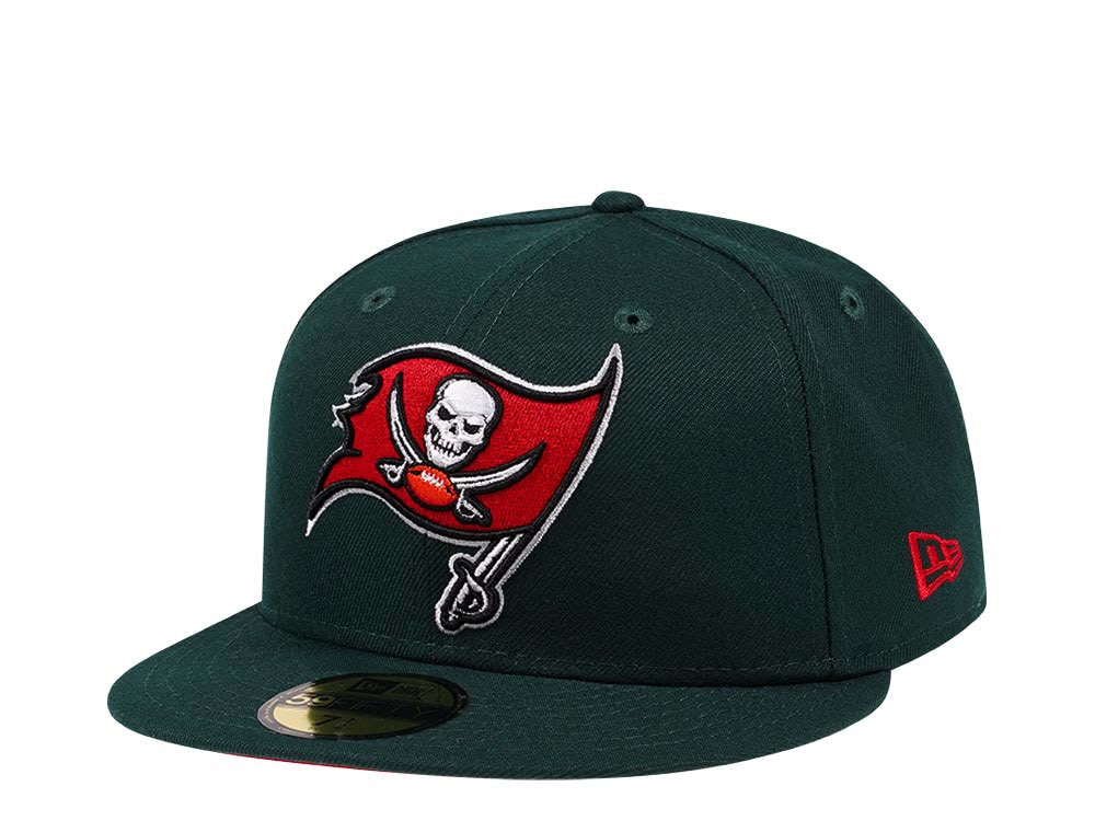 New Era Tampa Bay Buccaneers Deep Green Red Edition 59Fifty Fitted Hat