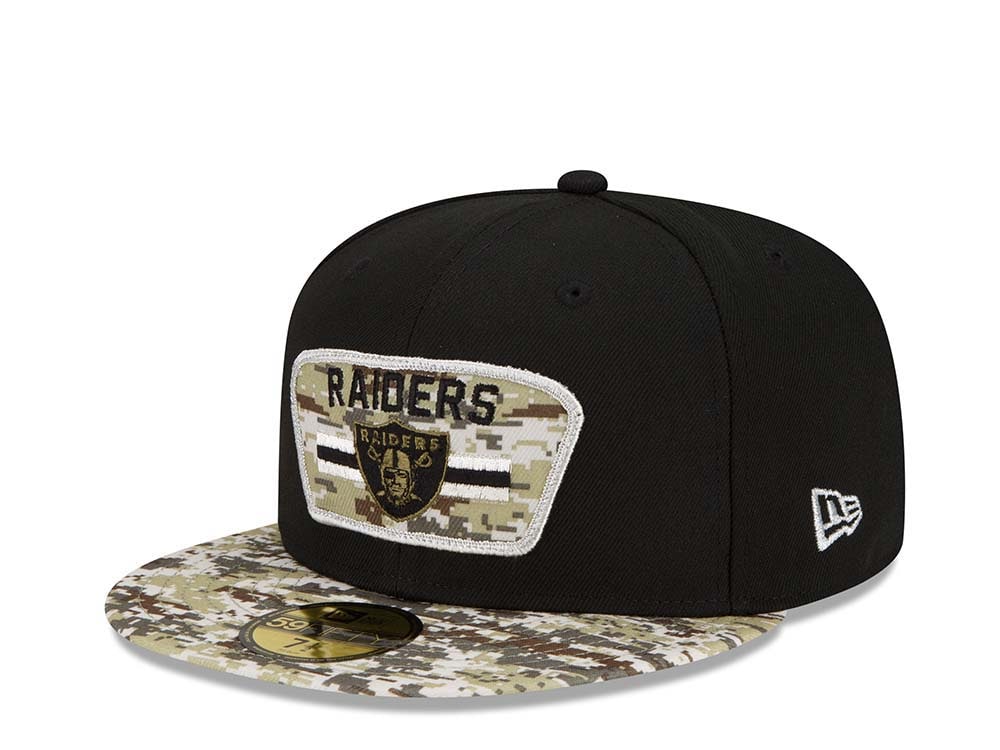 New Era Las Vegas Raiders Salute to Service 21 59Fifty Fitted Hat