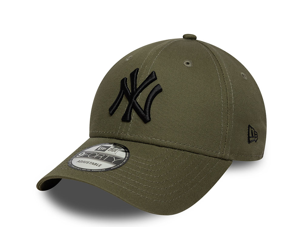 New Era New York Yankees League Essential Olive Edition 9Forty Strapback Cap