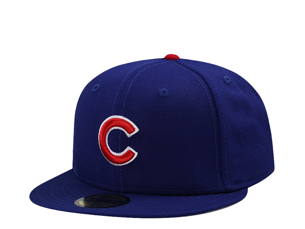 New Era Chicago Cubs Wool Authentic On-Field Blue Prime Edition 59Fifty Fitted Cap