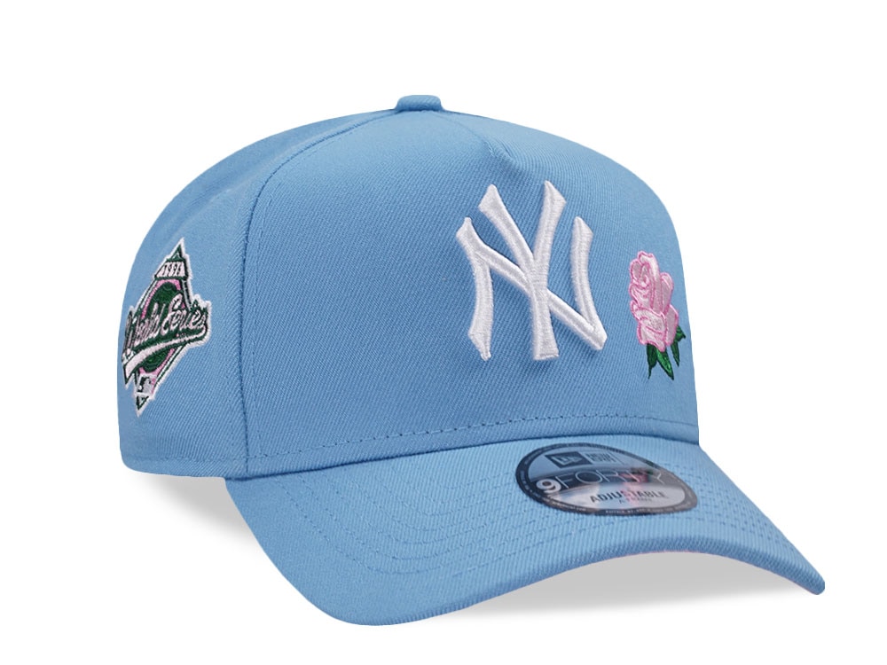 New Era New York Yankees World Series 1996 Sky Pink Edition 9Forty A Frame Snapback Cap