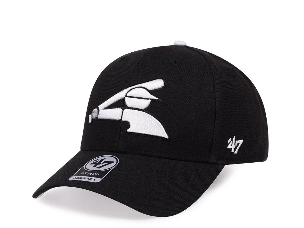 47Brand Chicago White Sox Classic Black Strapback Hat