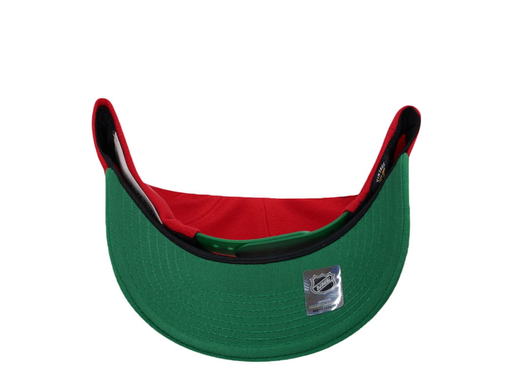 Mitchell & Ness New Jersey Devils Pro Crown Fit Vintage Red Snapback Hat