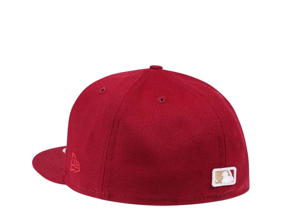 New Era Milwaukee Brewers Smooth Red Classic Edition 59Fifty Fitted Hat