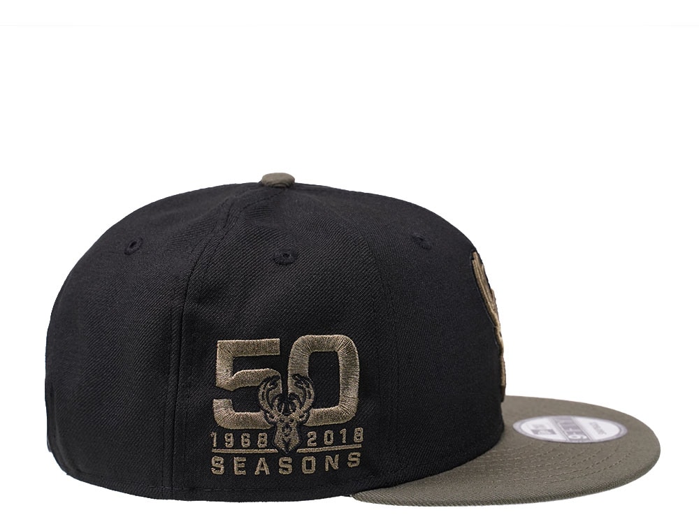 New Era Milwaukee Bucks 50 Seasons Edition 9Fifty Snapback Hat