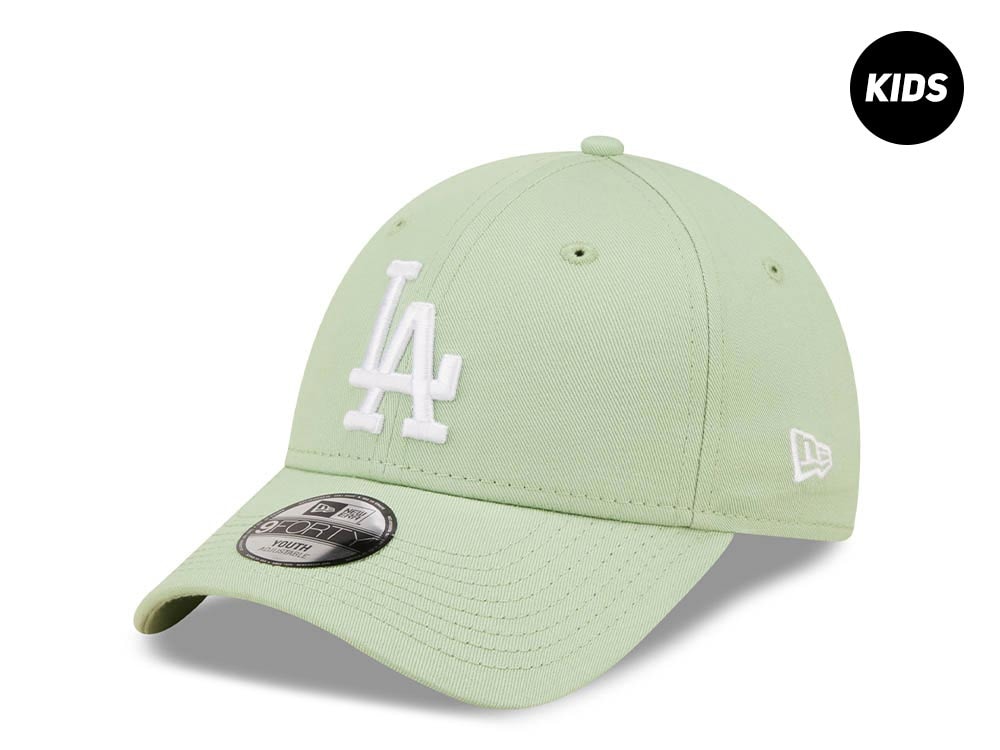 New Era Los Angeles Dodgers League Essential Green Kids Edition 9Fifty Strapback Hat