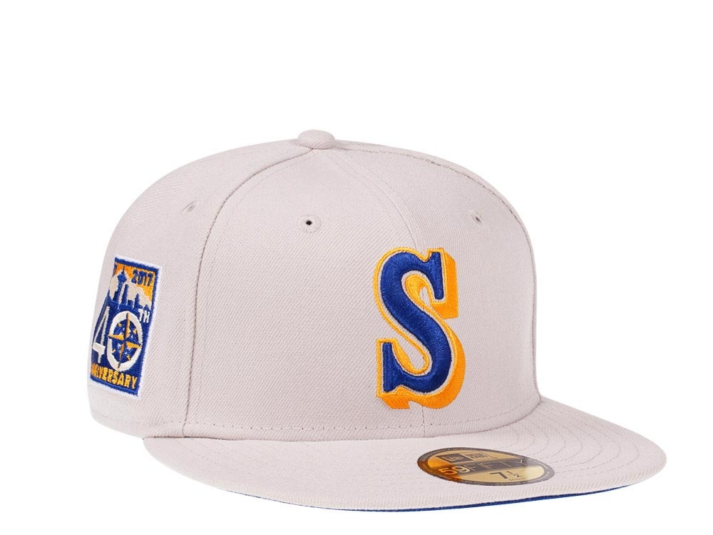 New Era Seattle Mariners 40th Anniversary Cream Edition 59Fifty Fitted Hat