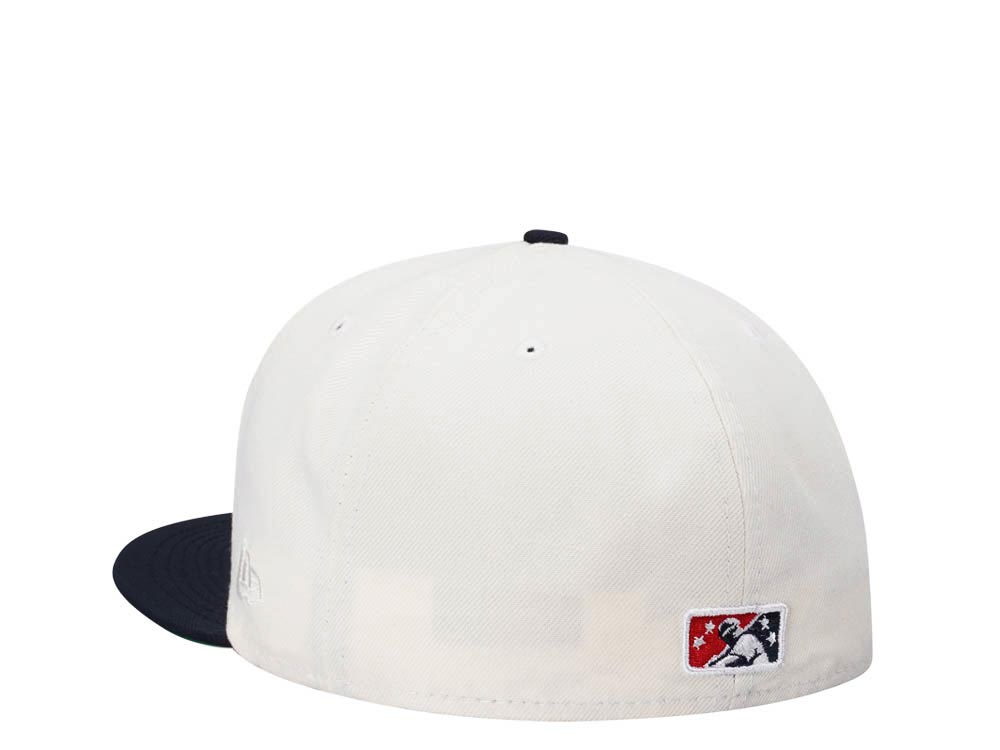 New Era Miami Beach Flamingos Chrome Two Tone Throwback Edition 59Fifty Fitted Hat