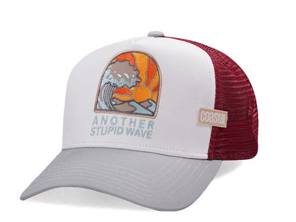 Djinns HFT Another Stupid Wave White Coastal Edition Trucker Snapback Cap