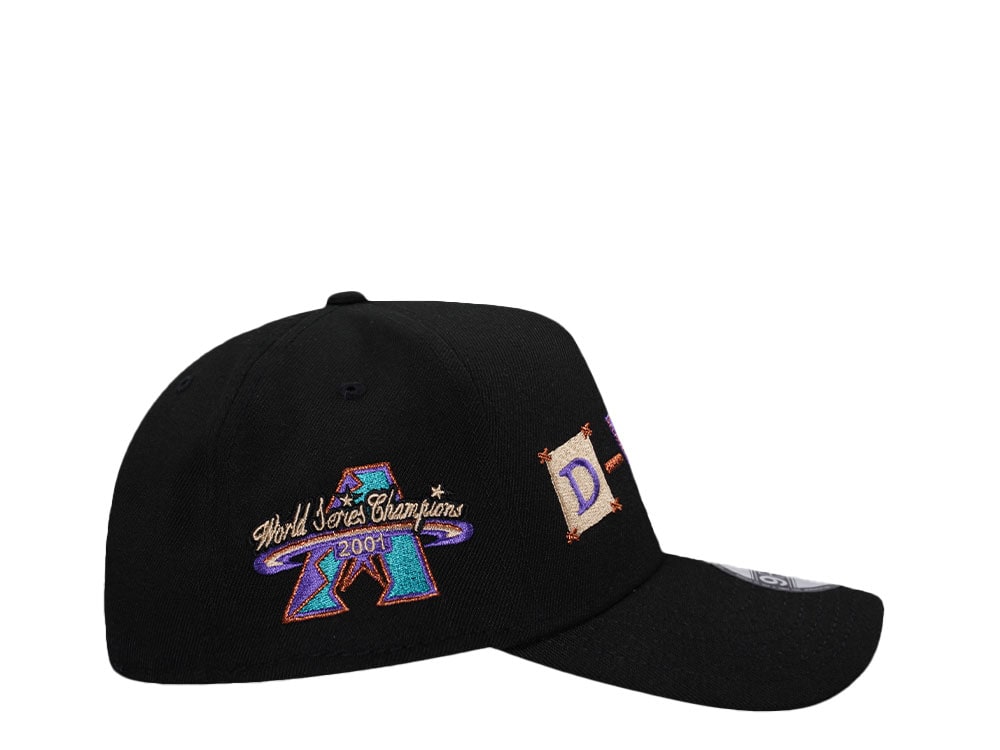 New Era Arizona Diamondbacks World Series Champions 2001 Script Edition 9Forty A Frame Snapback Hat