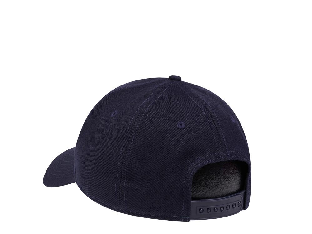 American Needle Edmonton Oilers Navy Stadium Curved Snapback Hat