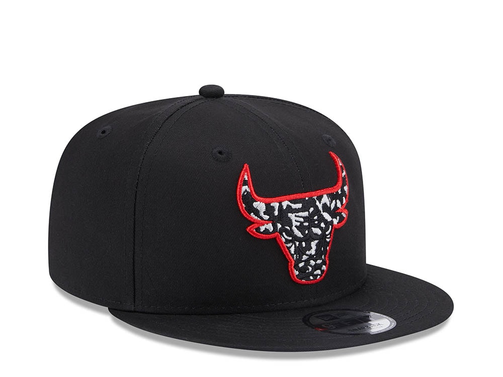 New Era Chicago Bulls Seasonal Infill Black Edition 9Fifty Snapback Hat