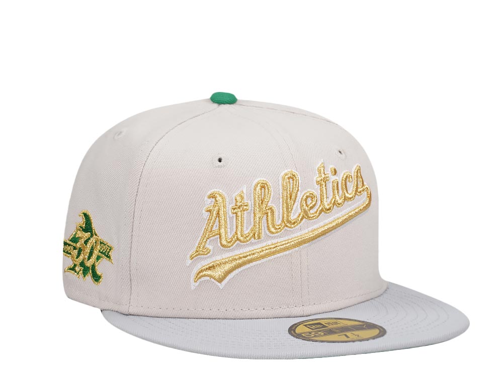 New Era Oakland Athletics 30th Anniversary Sneaky Gold Two Tone Edition 59Fifty Fitted Hat