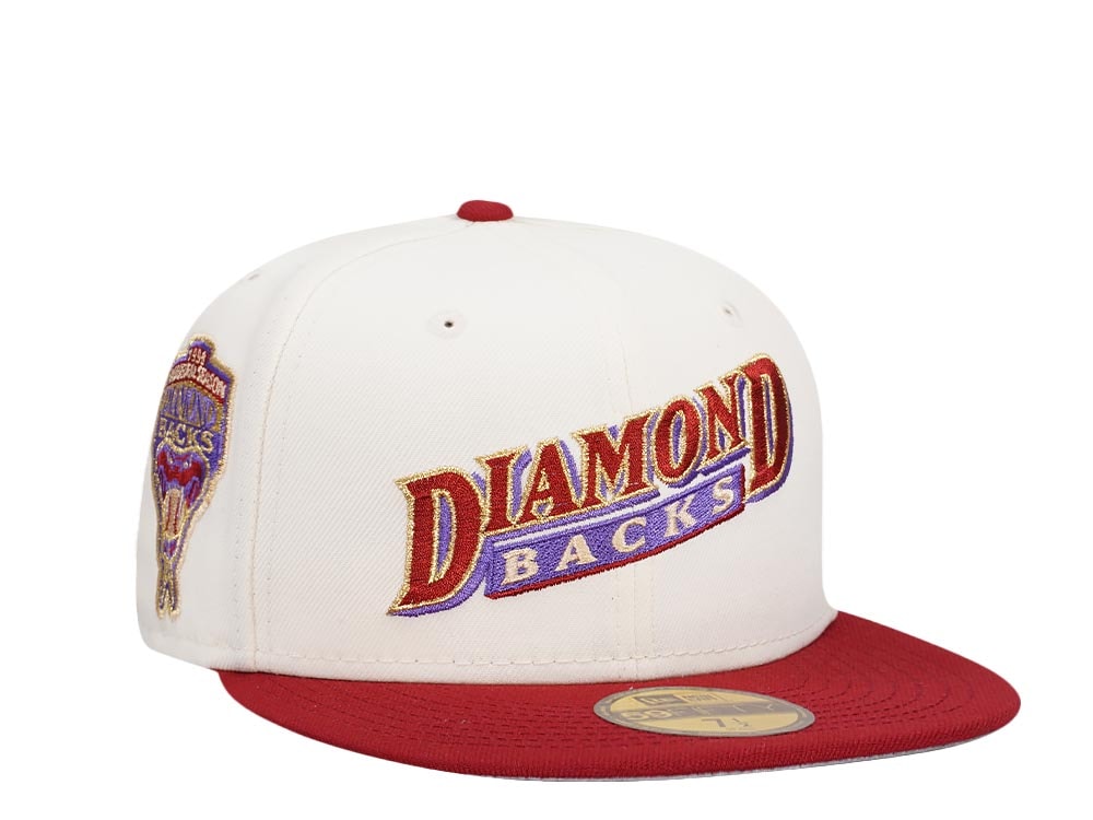 New Era Arizona Diamondbacks Inaugural Season 1998 Chrome Gold Two Tone Edition 59Fifty Fitted Hat