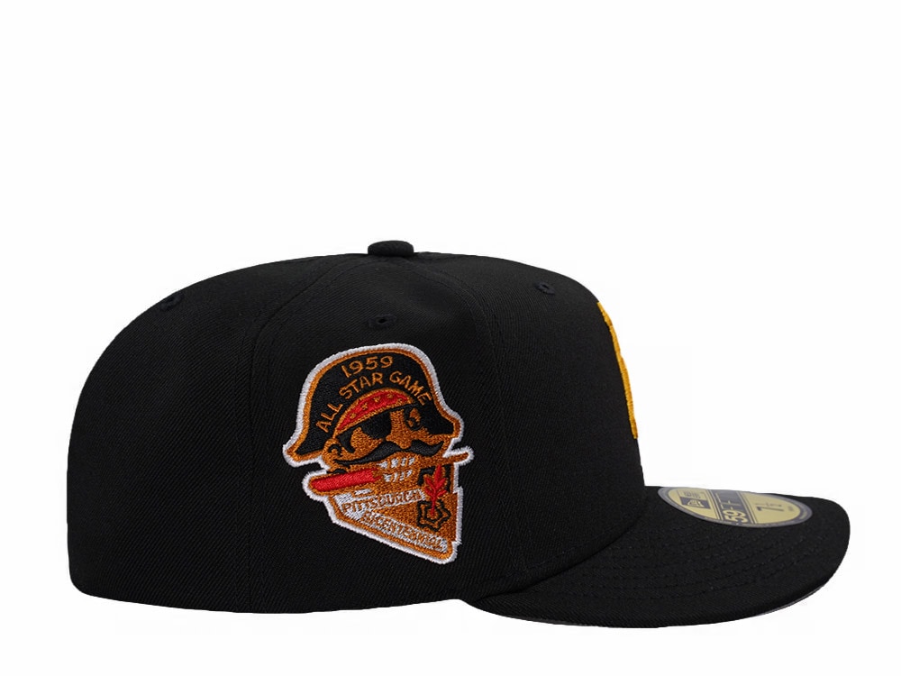 New Era Pittsburgh Pirates All Star Game 1959 Black Prime Edition 59Fifty Pre Curved Fitted Cap