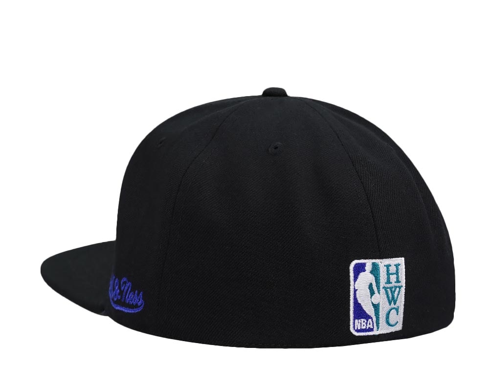 Mitchell & Ness Charlotte Hornets Logo History Hardwood Classic Dynasty Fitted Hat