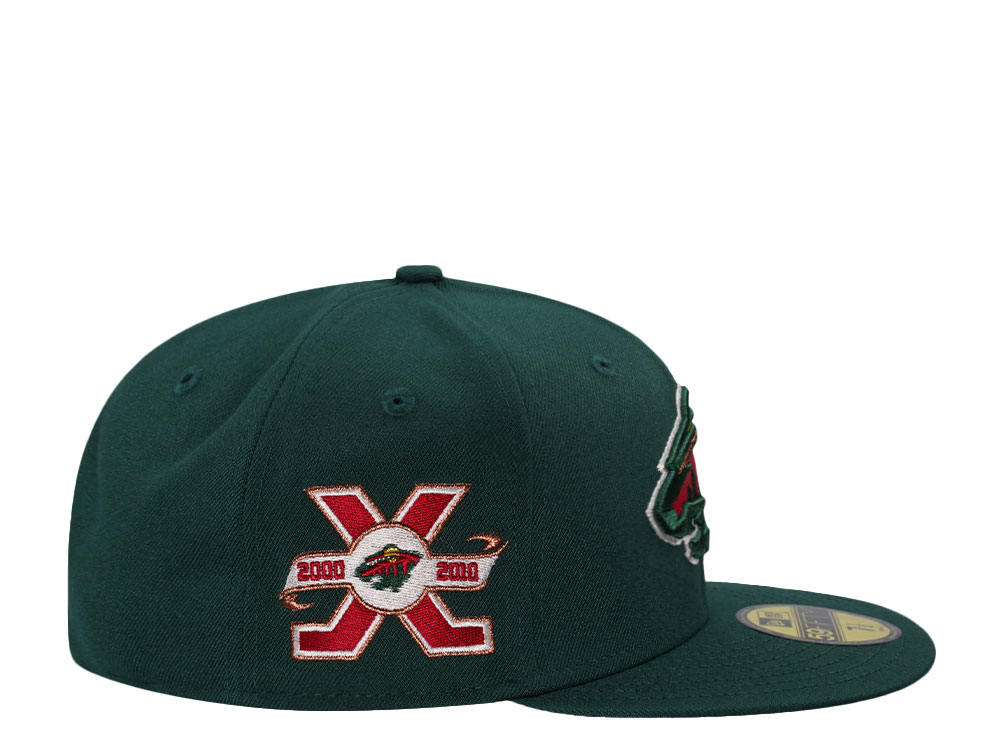 New Era Minnesota Wild 10th Anniversary Green Prime Edition 59Fifty Fitted Hat
