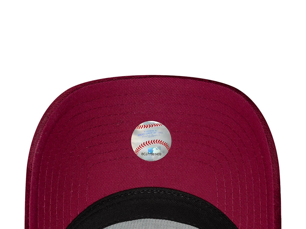 New Era New York Yankees Velour Cherry Womens 9Forty A Frame Trucker Snapback Hat