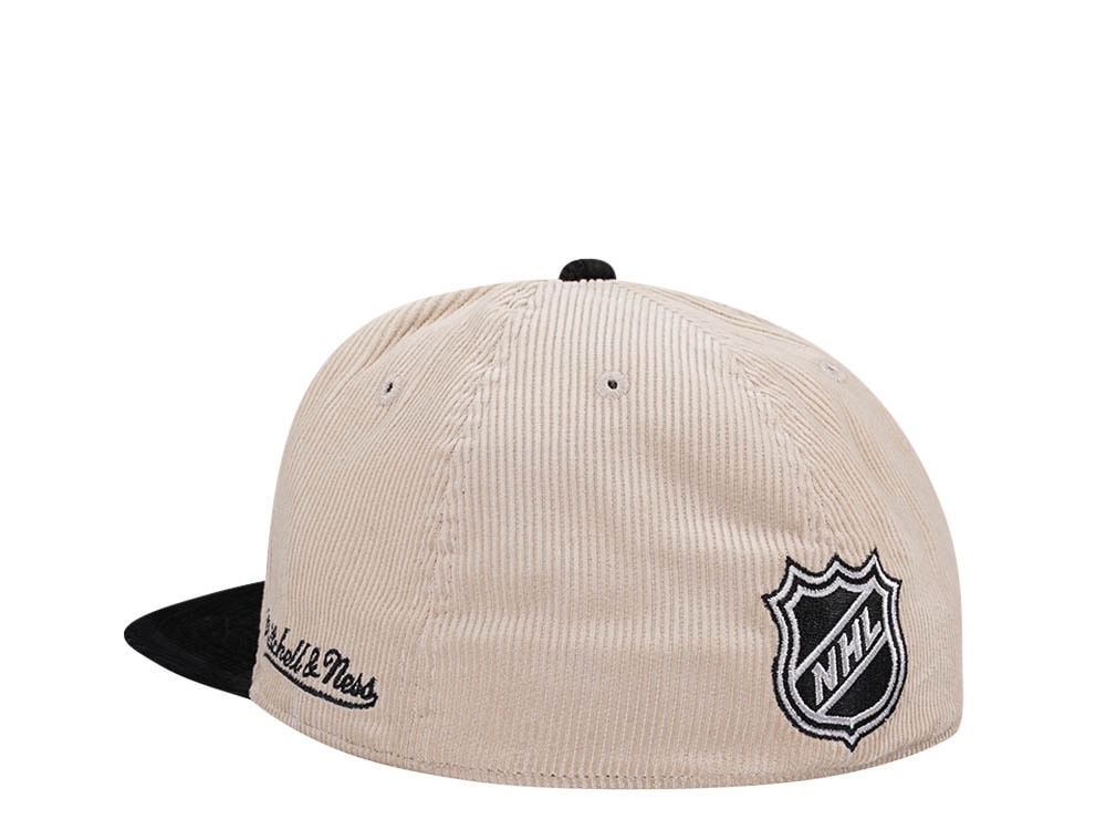 Mitchell & Ness Vegas Golden Knights Inaugural Season 17 Two Tone Cord Edition Dynasty Fitted Hat