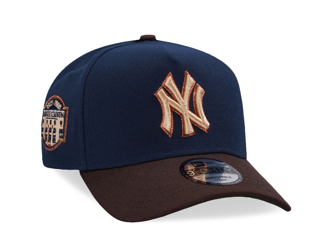 New Era New York Yankees Stadium Patch Ocean Fall Two Tone Edition 9Forty A Frame Snapback Hat
