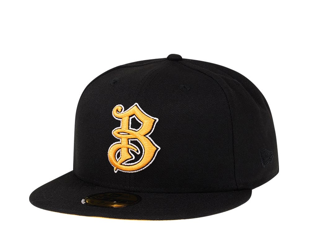New Era Bradenton Marauders Black and Yellow Edition 59Fifty Fitted Hat