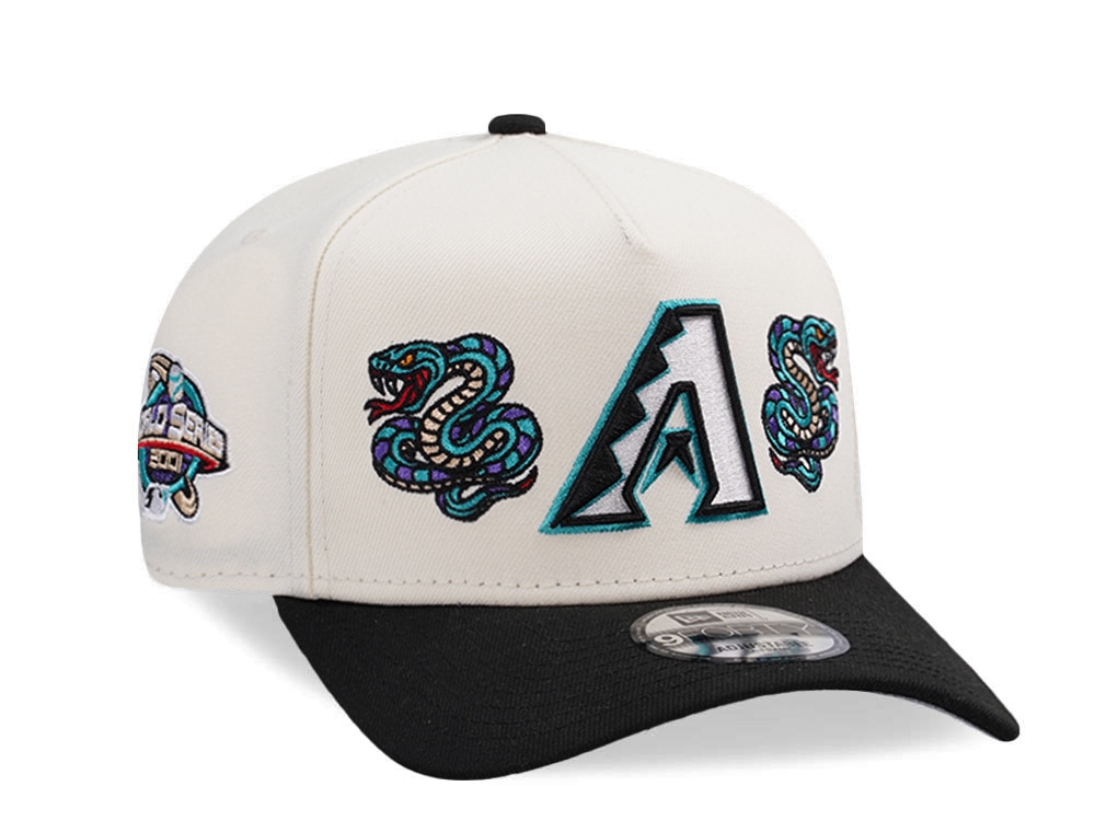 New Era Arizona Diamondbacks World Series 2001 Chrome Two Tone Edition 9Forty A Frame Snapback Cap