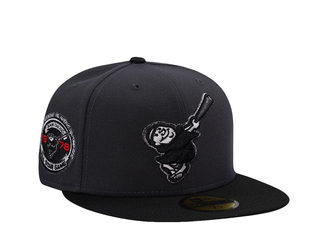 New Era San Diego Padres All Star Game 1978 Anthracite Two Tone Horror Edition 59Fifty Fitted Cap