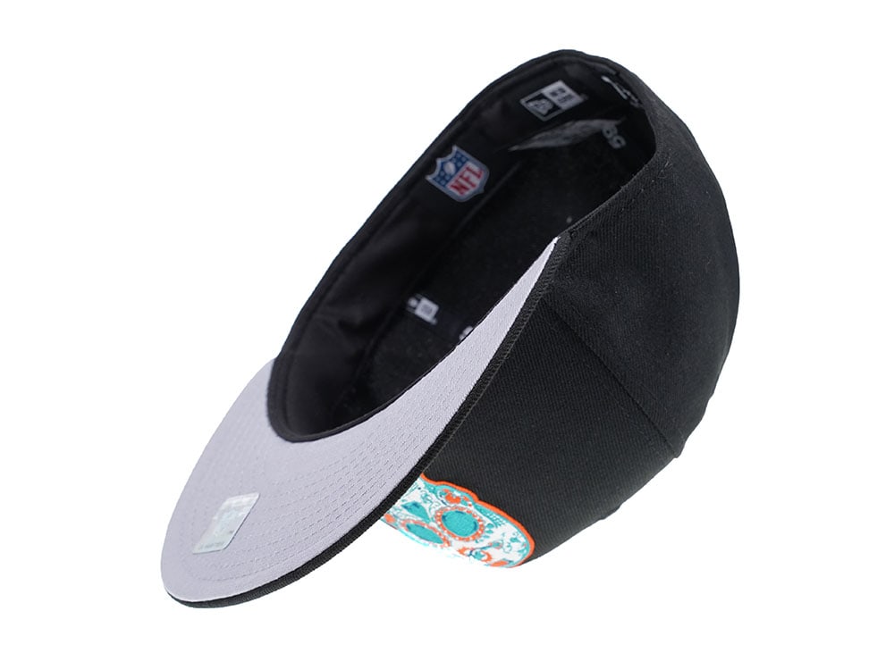 New Era Miami Dolphins Skull Edition 59Fifty Fitted Hat