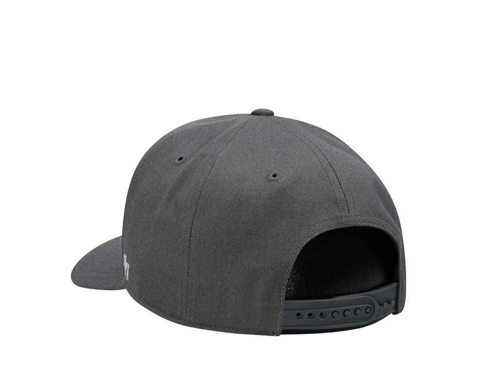 47Brand Oakland Athletics Charcoal Cold Zone MVP DP Snapback Hat