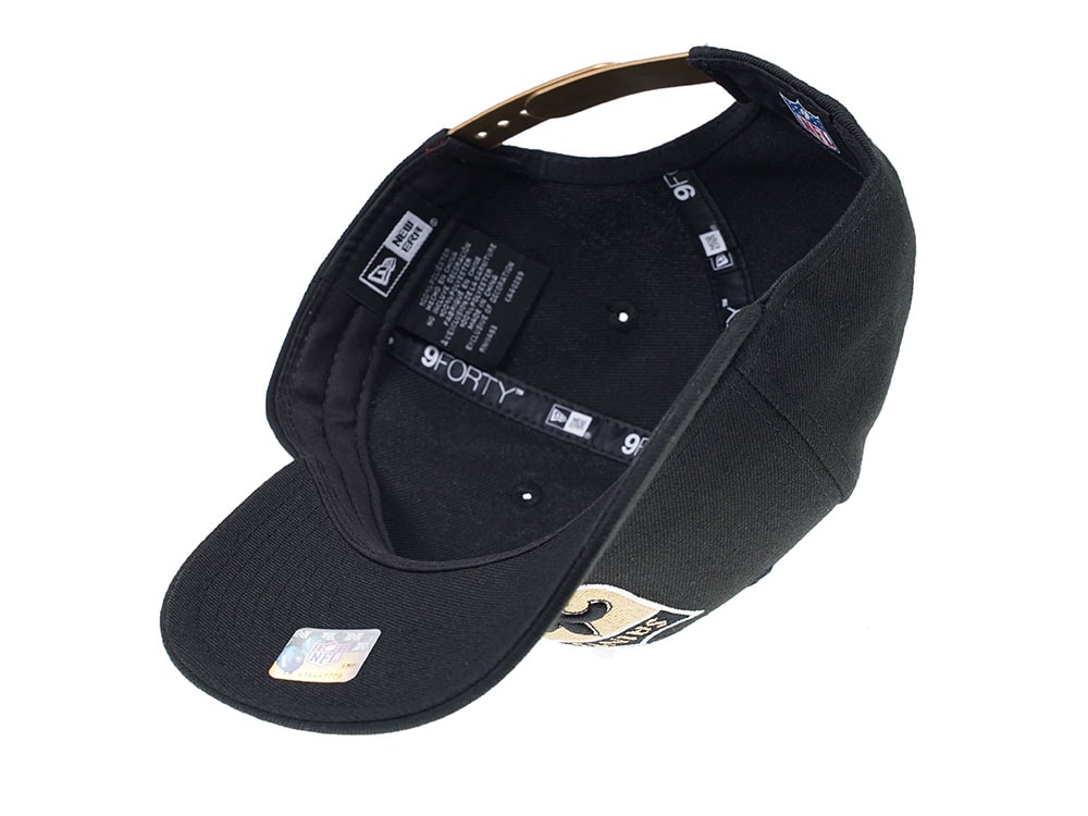 New Era New Orleans Saints Curved Black Edition 9Forty Snapback Hat