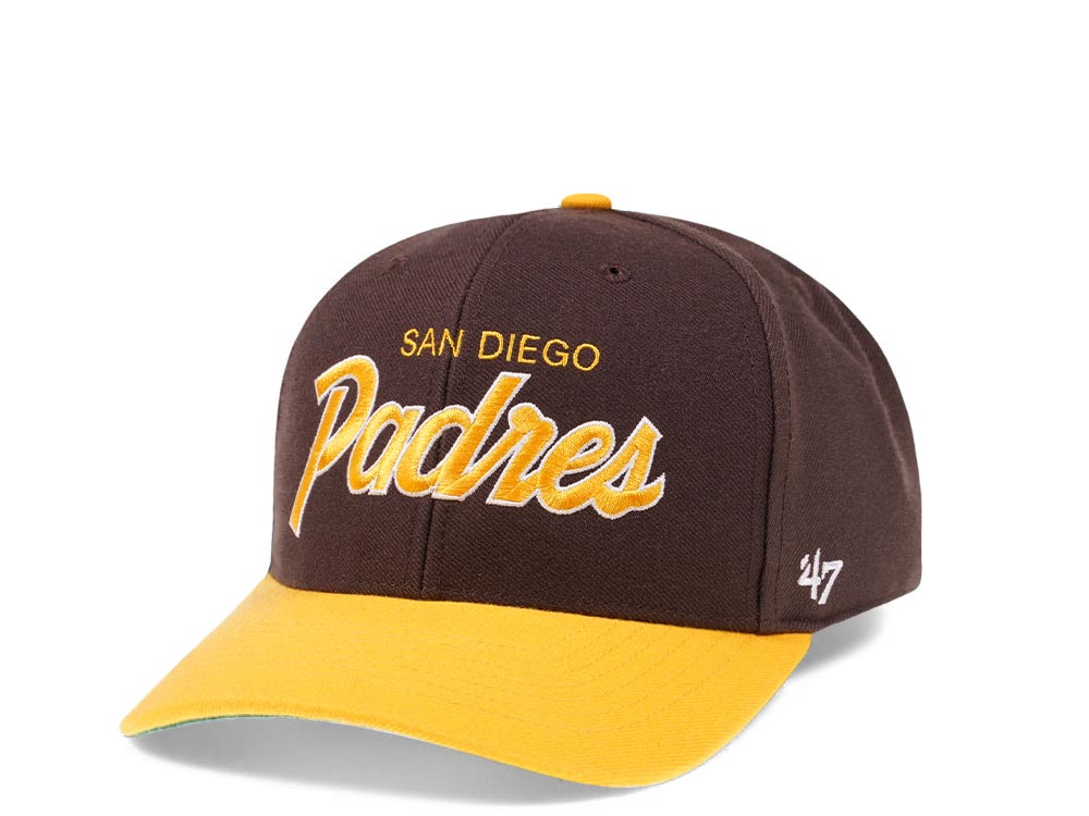 47Brand San Diego Padres Classic DP Brown Snapback Hat