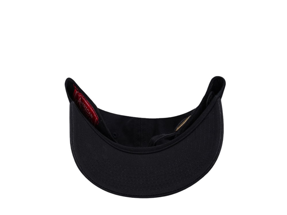 American Needle Boston Bruins Ballpark Black Strapback Hat
