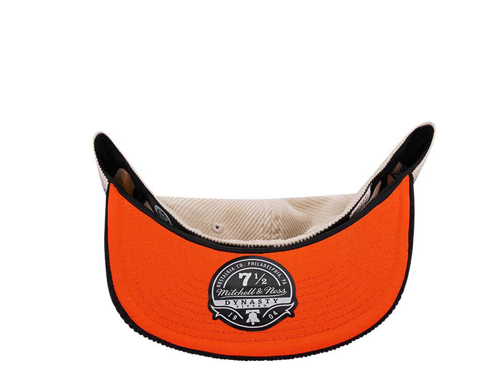 Mitchell & Ness Anaheim Ducks 25th Anniversary Two Tone Cord Edition Dynasty Fitted Hat