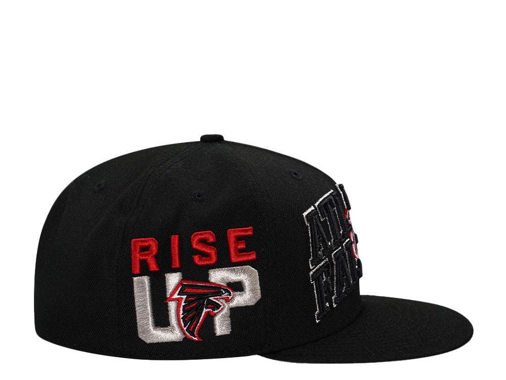 New Era Atlanta Falcons Black Script Prime Edition 59Fifty Fitted Hat