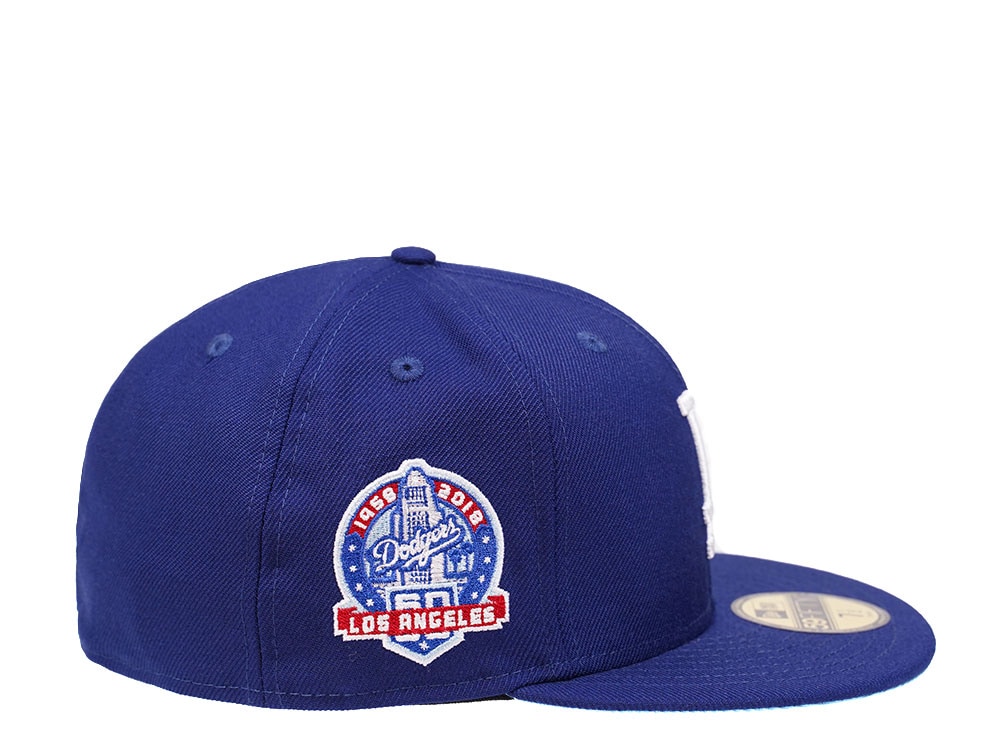 New Era Los Angeles Dodgers 60th Anniversary Glacier Blue Edition 59Fifty Fitted Hat