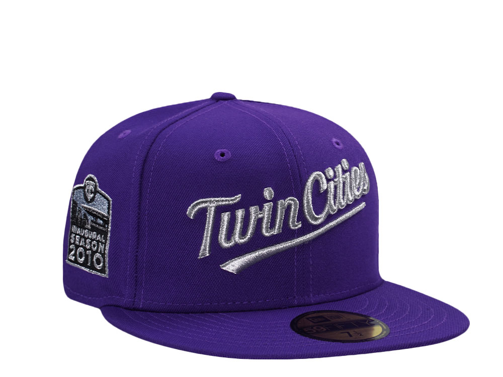 New Era Minnesota Twins Inaugural Season 2010 Purple Prime Edition 59Fifty Fitted Cap
