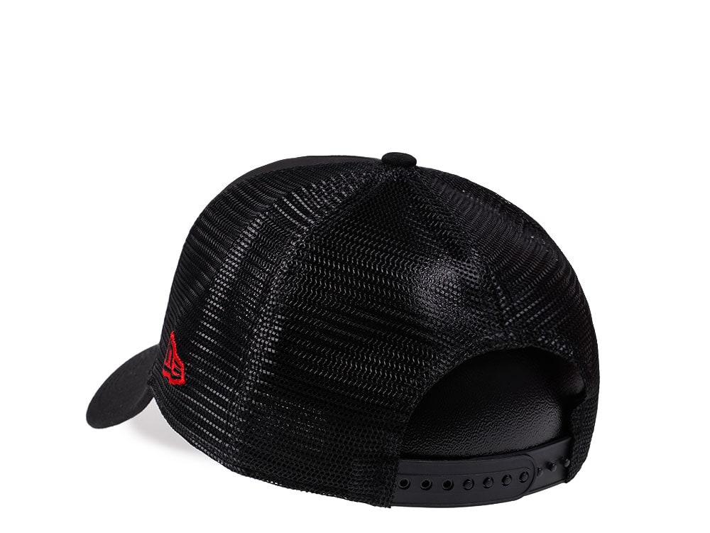 New Era Chicago Bulls Red Pop Edition A Frame Trucker Hat