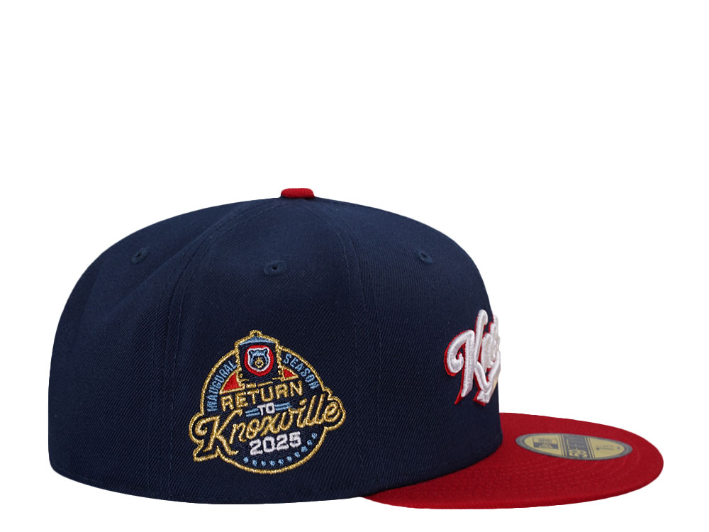 New Era Knoxville Smokies Inaugural Season 2025 Two Tone Throwback Edition 59Fifty Fitted Cap