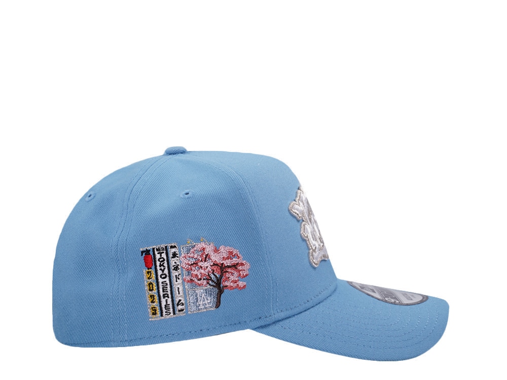 New Era Los Angeles Dodgers Tokyo Series Sky Blue Prime Edition 9Forty A Frame Snapback Cap