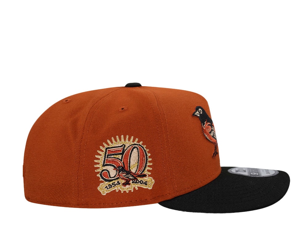 New Era Baltimore Orioles 50th Anniversary Two Tone Edition 9Fifty A Frame Snapback Hat