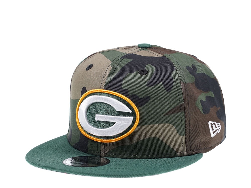 New Era Green Bay Packers Woodcamo Edition 9Fifty Snapback Hat