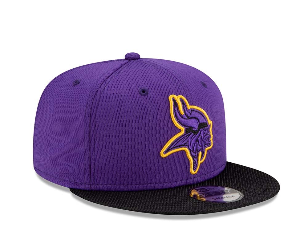 New Era Minnesota Vikings Road Sideline 21 9Fifty Snapback Hat