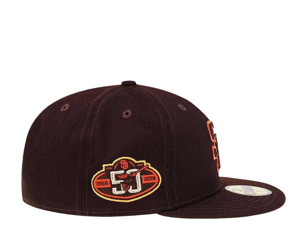 New Era San Diego Padres 50th Anniversary Dark Chocolate Prime Edition 59Fifty Fitted Hat